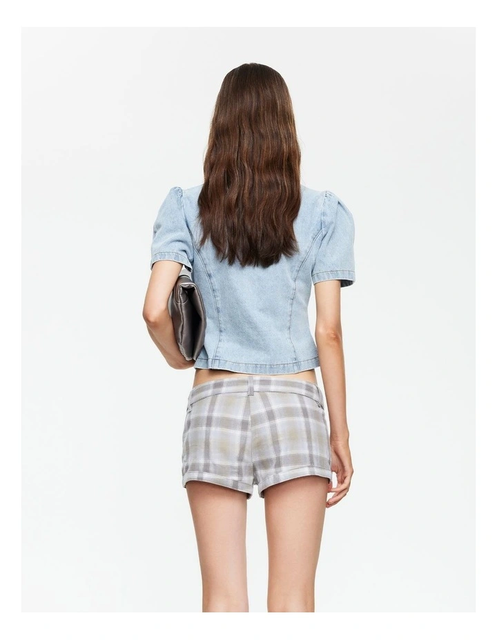 Femme Blouse Top in Blue image 2