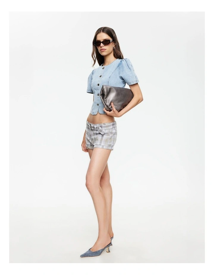 Femme Blouse Top in Blue image 4