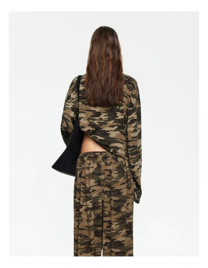 Bloom Long Sleeves Top in Brown image 2