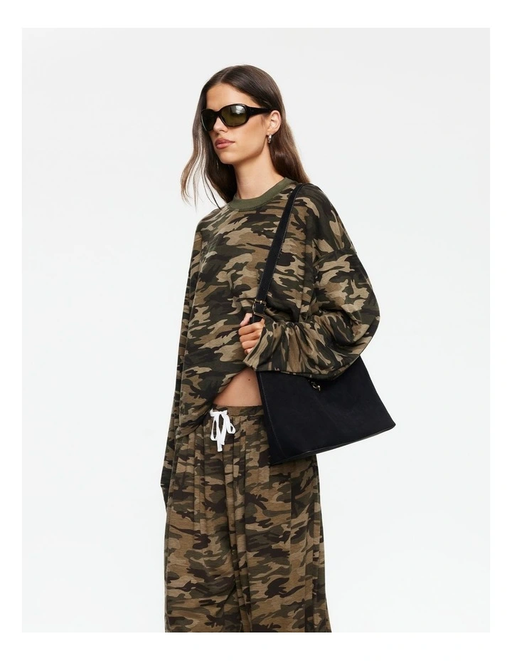 Bloom Long Sleeves Top in Brown image 3