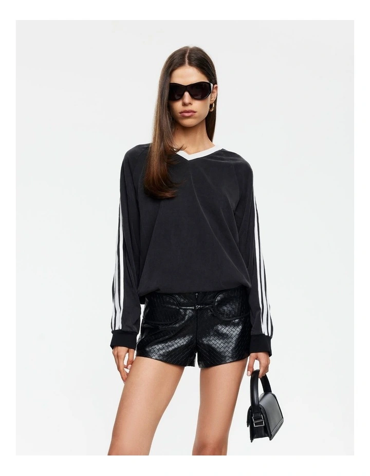 All Stars Long Sleeve Top in Black image 1