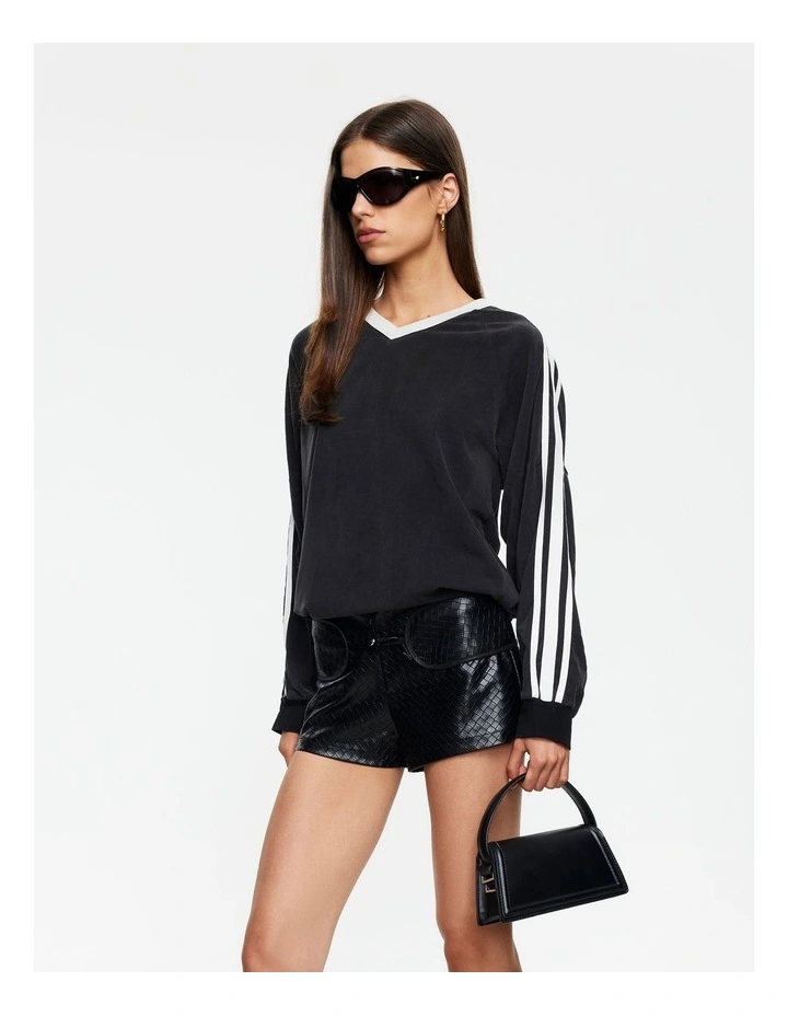 All Stars Long Sleeve Top in Black image 3