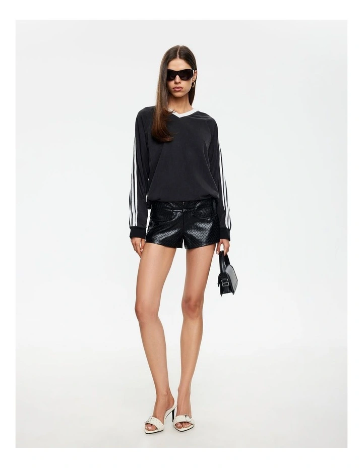 All Stars Long Sleeve Top in Black image 4