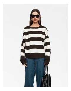 Dolce Knit Top in Brown