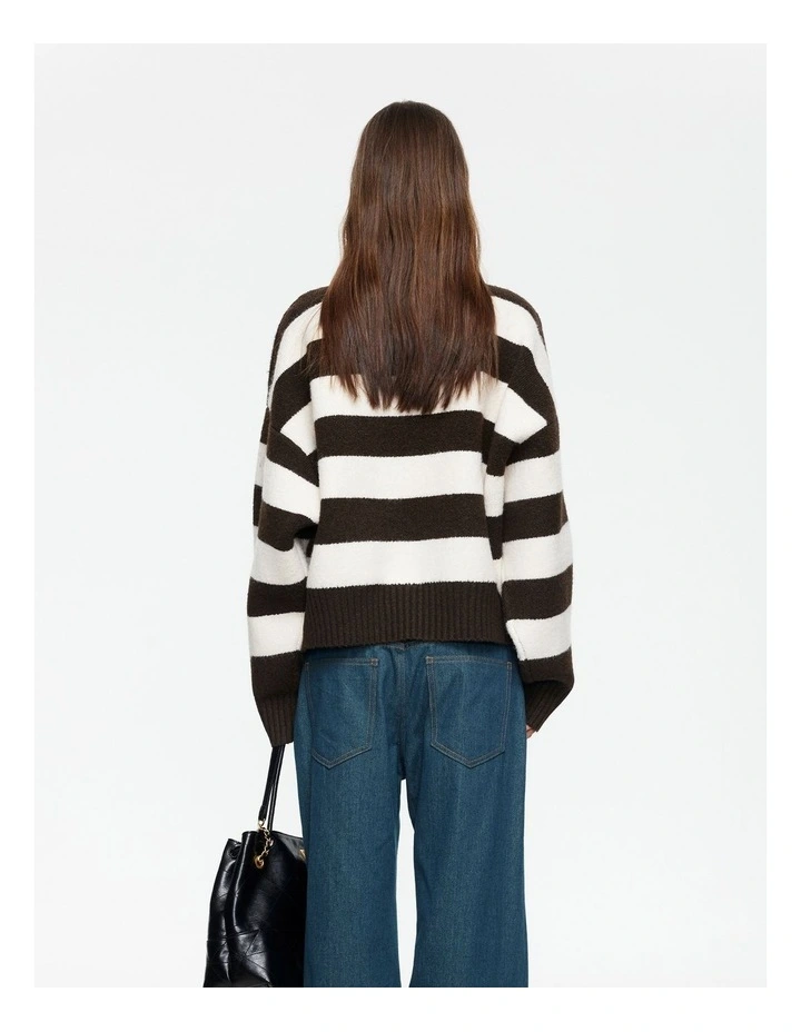 Dolce Knit Top in Brown image 2