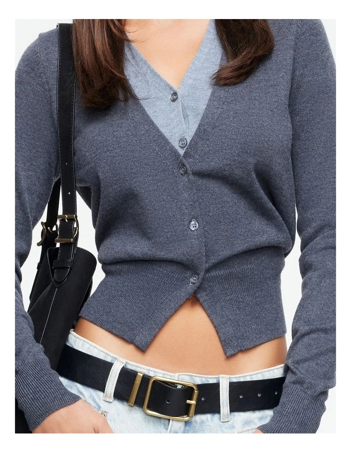Shadow Cardigan in Grey image 5