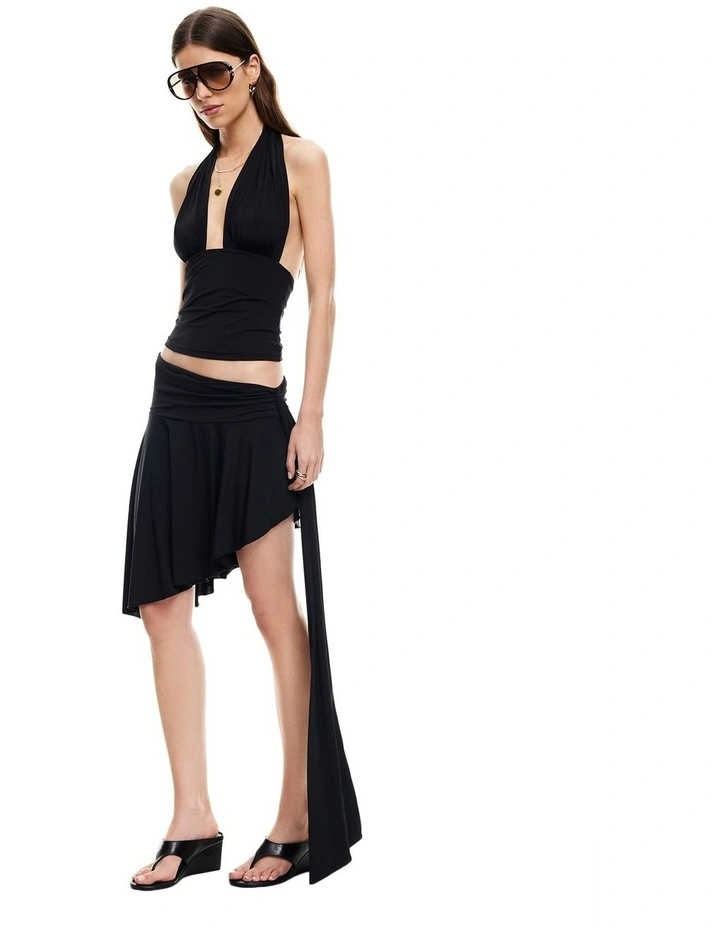 Safari Mini Skirt in Black image 5