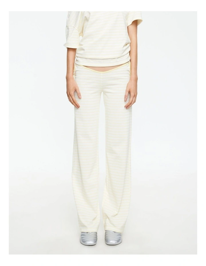 Bloom Tie Pant in Yellow image 1
