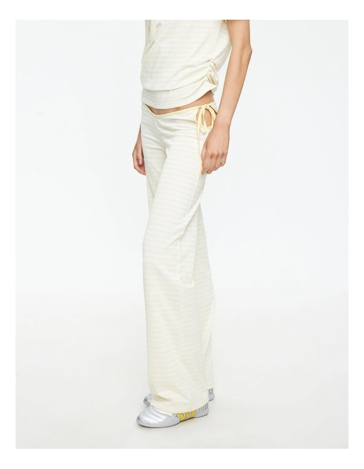 Bloom Tie Pant in Yellow image 3