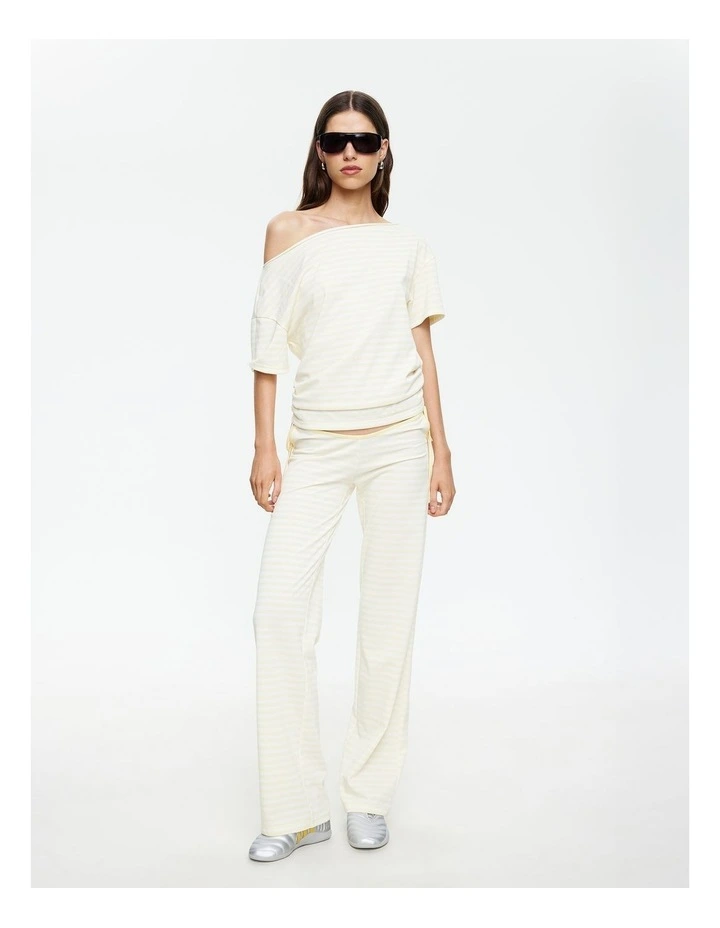 Bloom Tie Pant in Yellow image 4