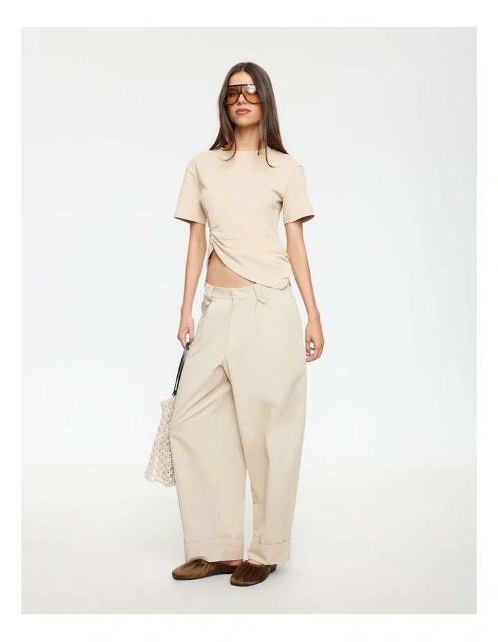 Kendall Pant in Beige image 4
