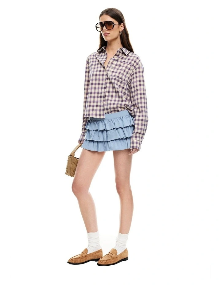 Solstice Mini Skirt in Blue image 5