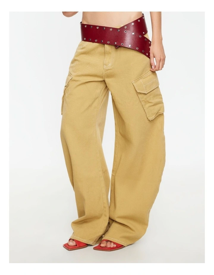 Penthouse Jean in Camel image 3