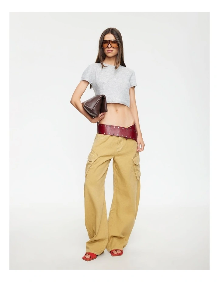 Penthouse Jean in Camel image 4