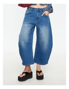 Horseshoe Cropped Jean in Indigo