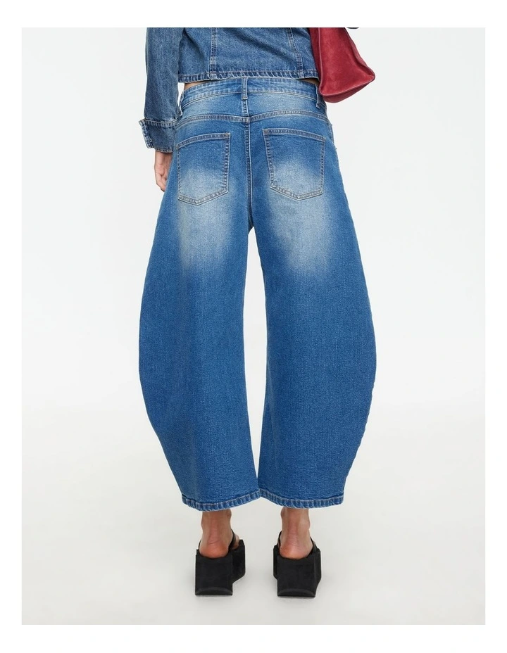 Horseshoe Cropped Jean in Indigo image 2
