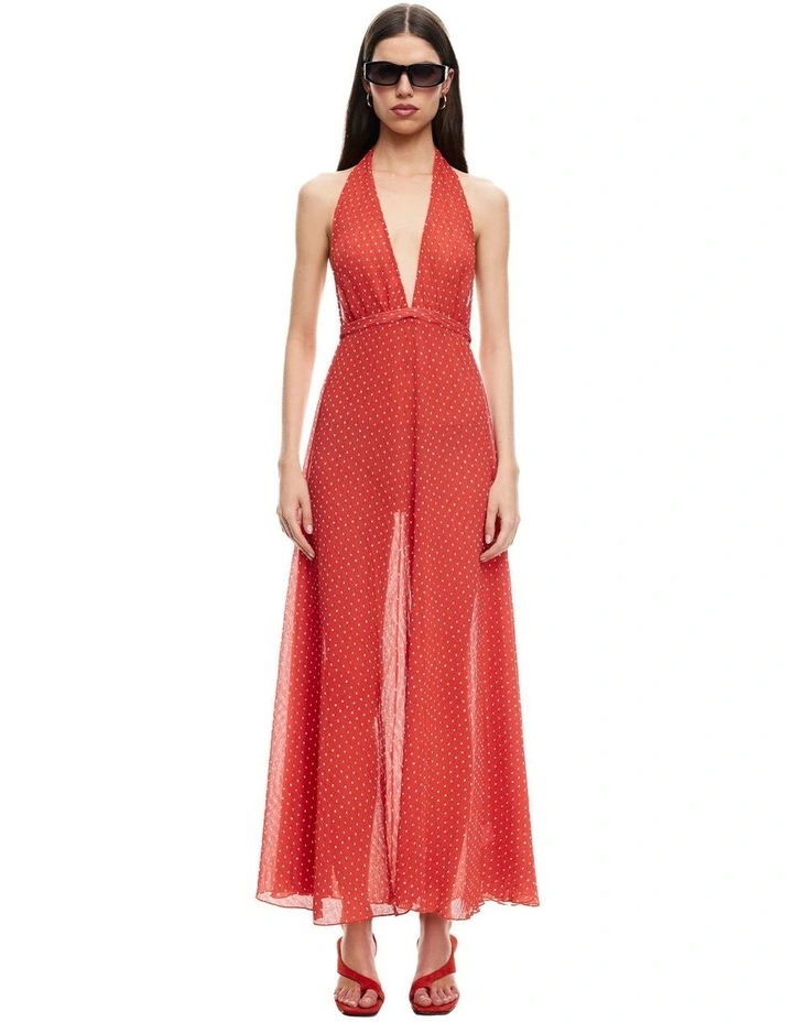 District Maxi Dress in Red image 1