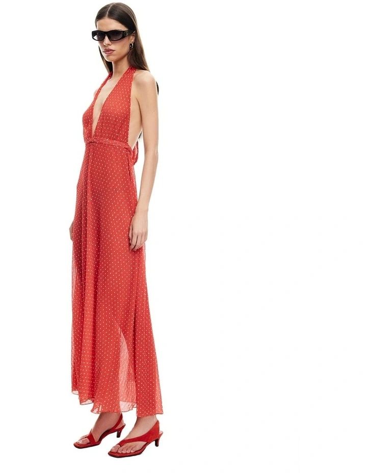 District Maxi Dress in Red image 4