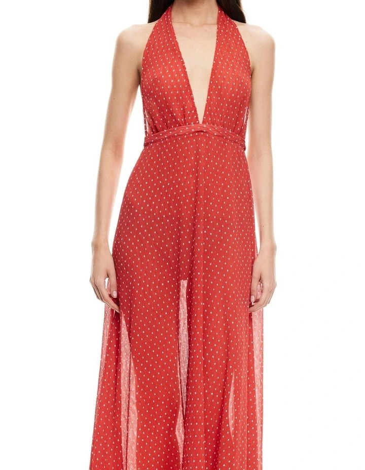 District Maxi Dress in Red image 5