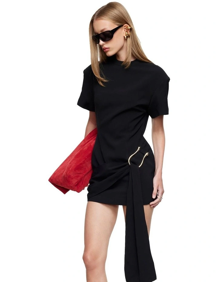 Martini Mini Dress in Black image 5