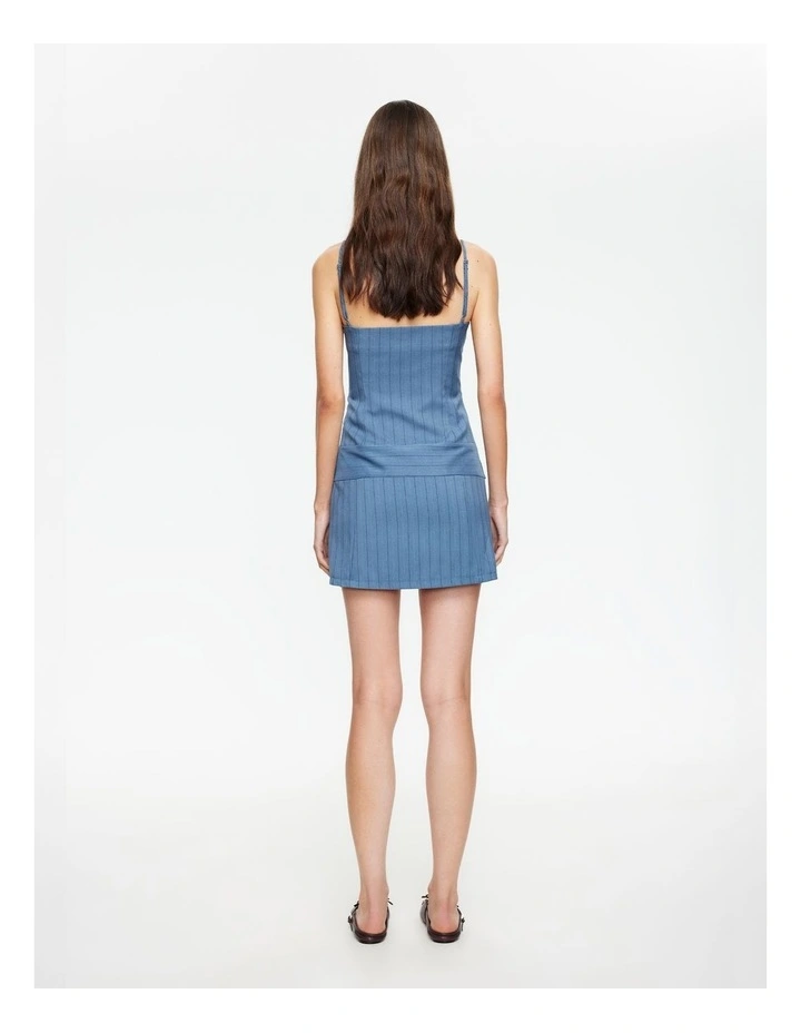 Glace Mini Dress in Blue image 2