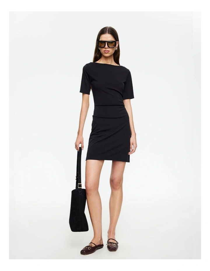 After Five Mini Dress in Black image 4