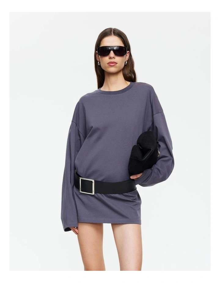 Bloom Mini Dress in Blue image 4