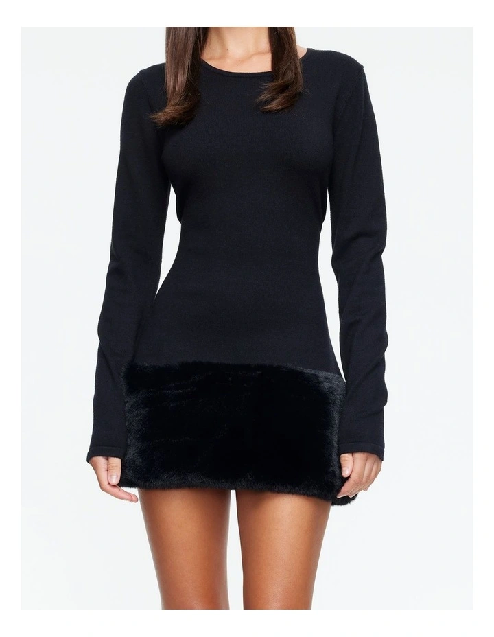 After Drk Mini Dress in Black image 5