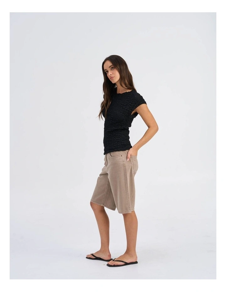 Adaly Textured Top in Black image 5