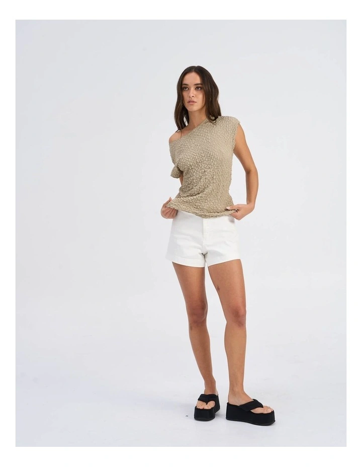 Adaly Textured Top in Grey image 4