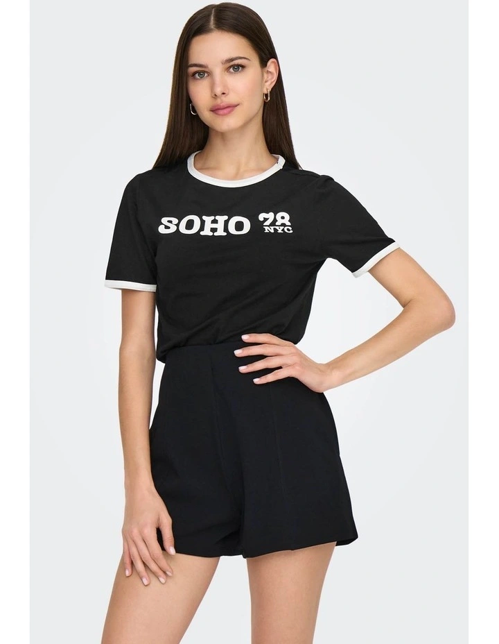 Nina Life Cropped Top in Black image 1