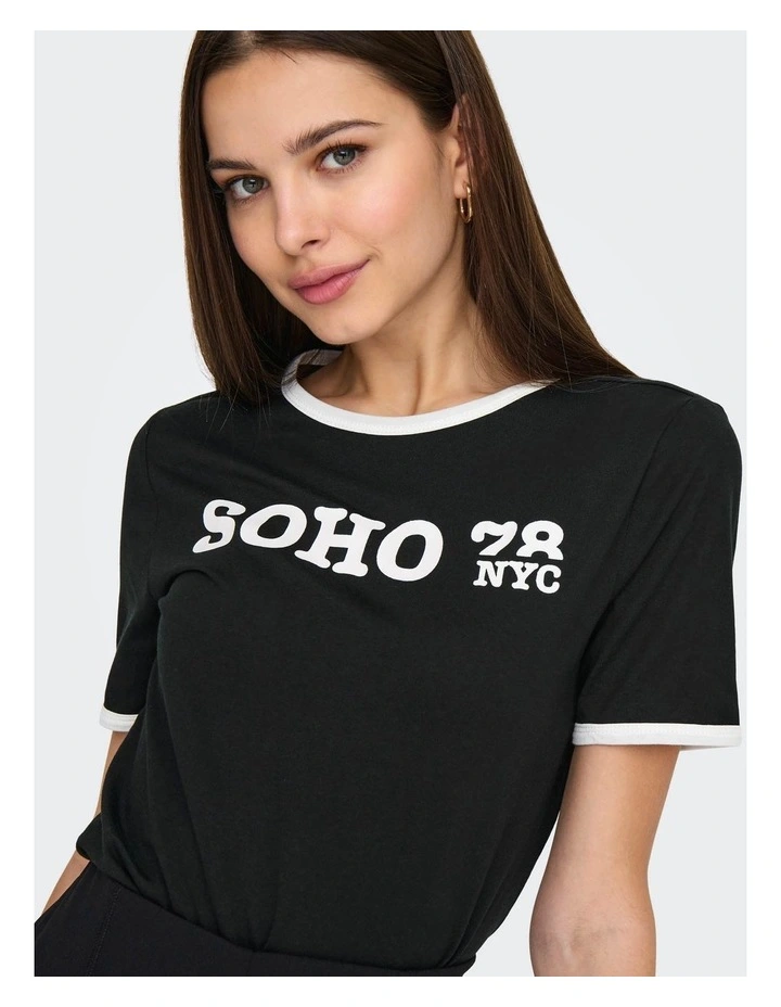 Nina Life Cropped Top in Black image 2