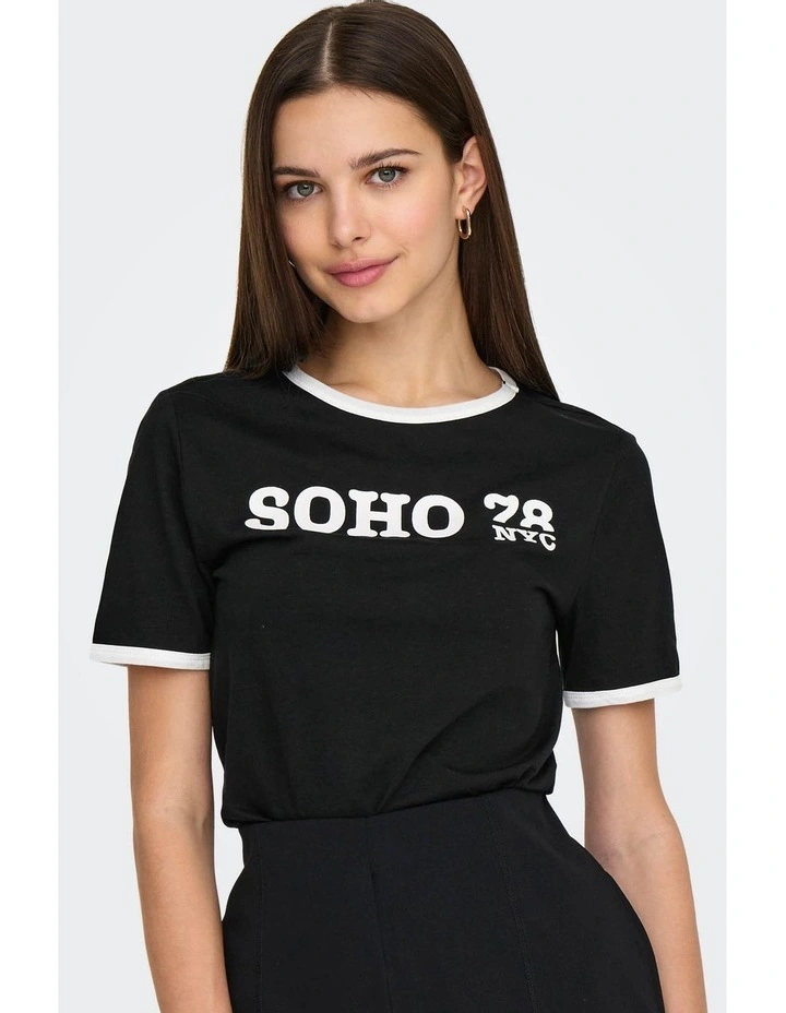 Nina Life Cropped Top in Black image 5
