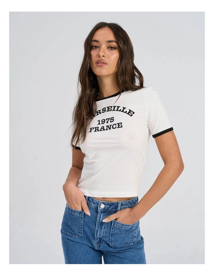 Nina Life Cropped Top in White image 1