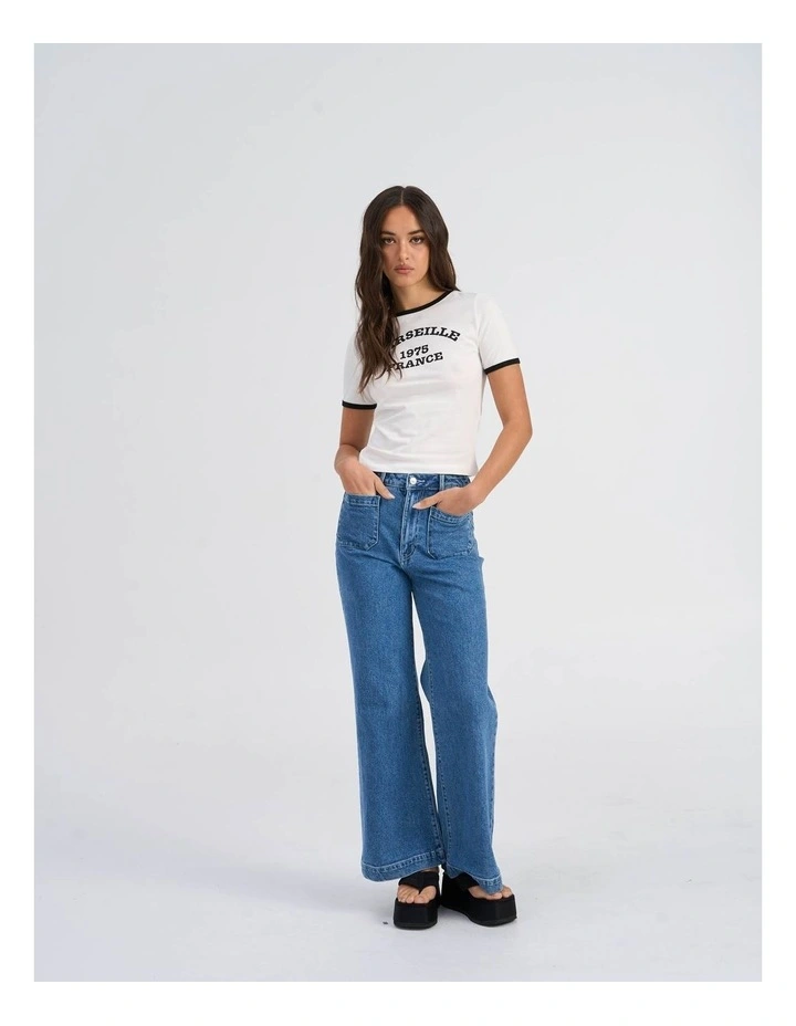 Nina Life Cropped Top in White image 2