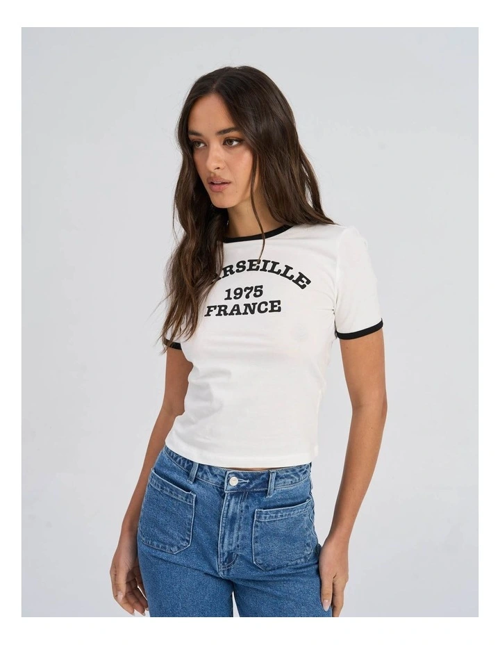 Nina Life Cropped Top in White image 6
