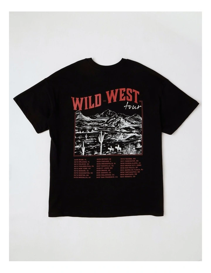 Vivvi Life Printed T-shirt in Black image 3