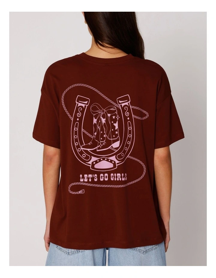 Vivvi Life Printed T-shirt in Cabernet image 3