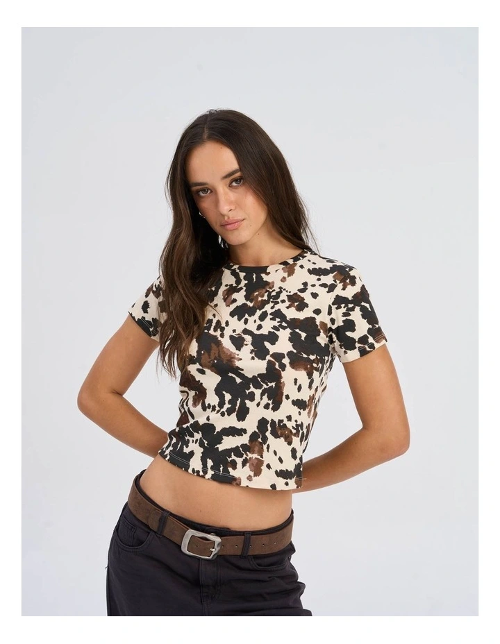 Elina Life Printed Cropped T-Shirt image 1