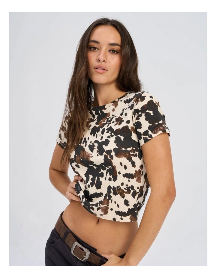 Elina Life Printed Cropped T-Shirt image 2