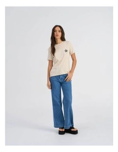 Lucy Life Printed T-Shirt in Oatmeal