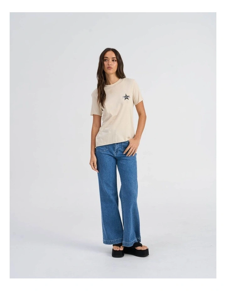 Lucy Life Printed T-Shirt in Oatmeal image 1