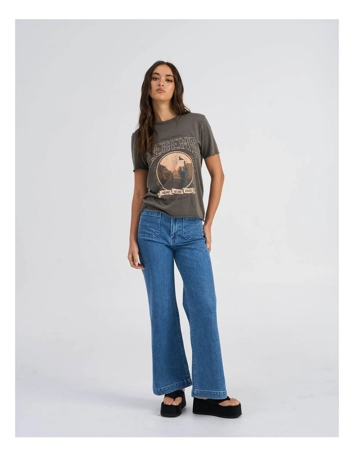 Lucy Life Printed T-Shirt in Brown image 3
