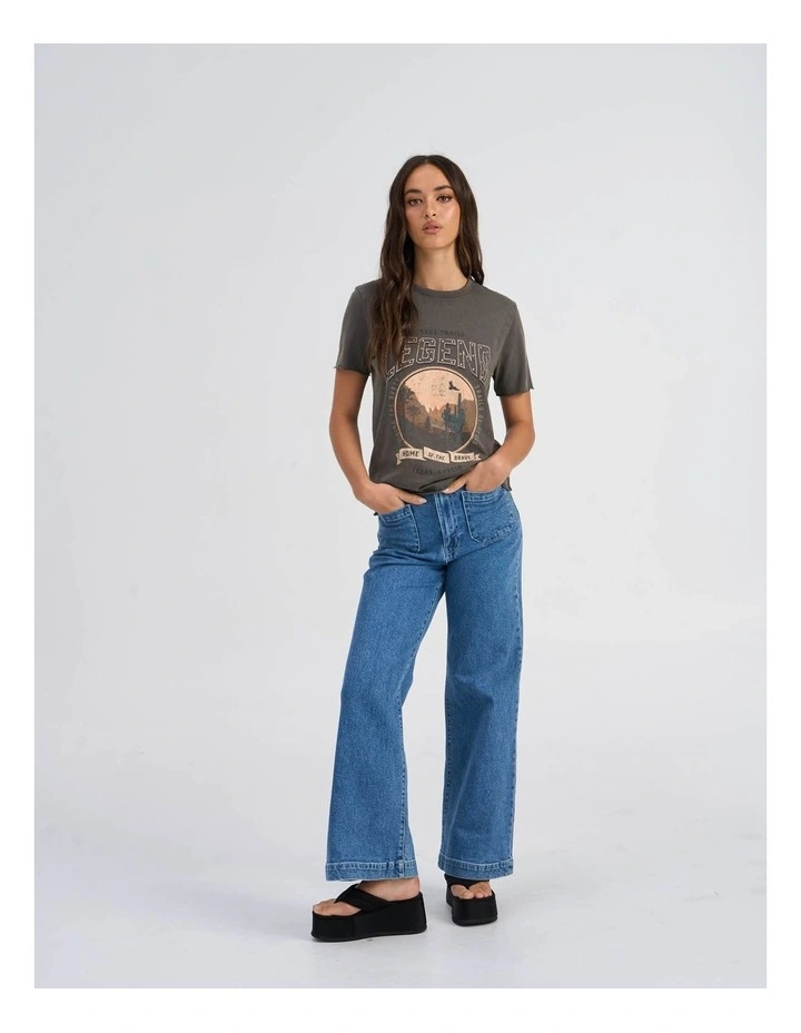 Lucy Life Printed T-Shirt in Brown image 4