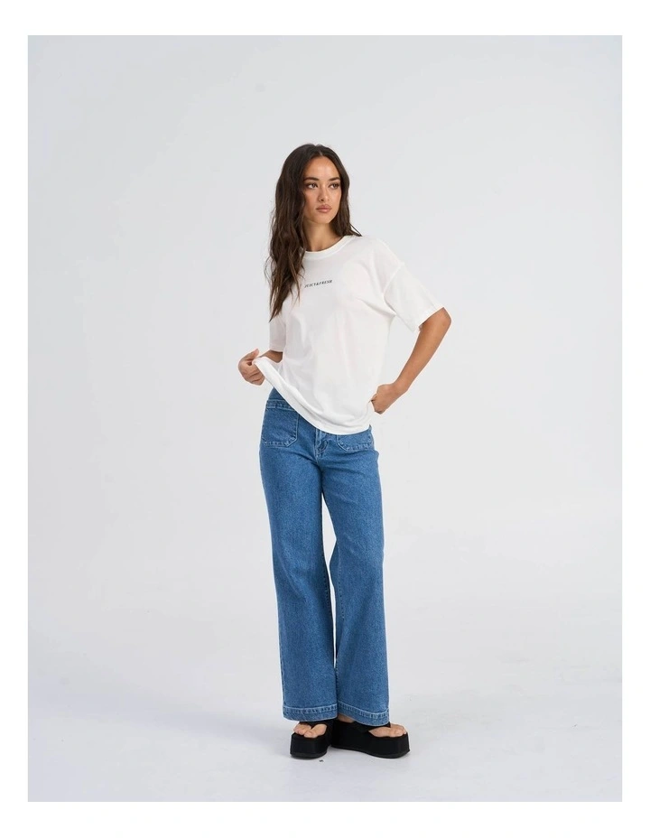 Vivvi Life Printed T-Shirt in White image 1