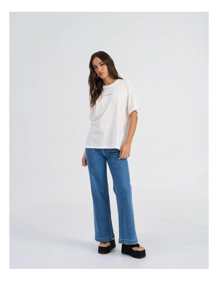 Vivvi Life Printed T-Shirt in White image 3