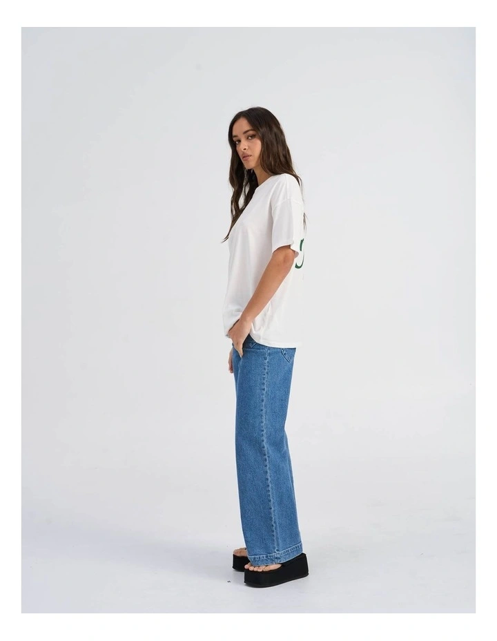 Vivvi Life Printed T-Shirt in White image 4