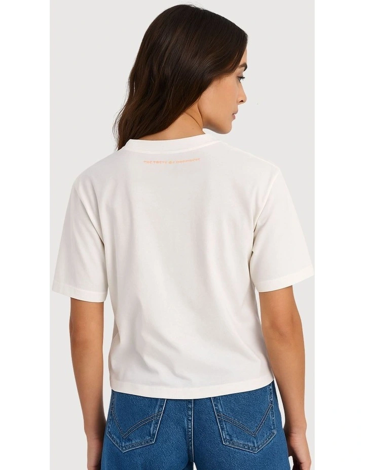 Bolette Life Printed T-Shirt in White image 2