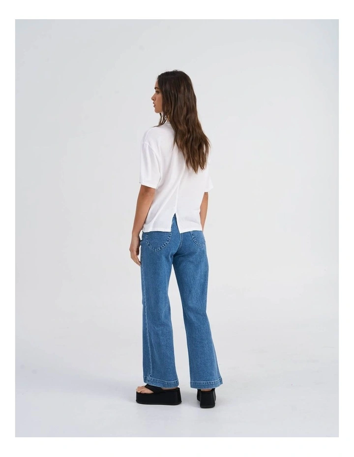 Collie Life Printed T-shirt in Bright White image 4