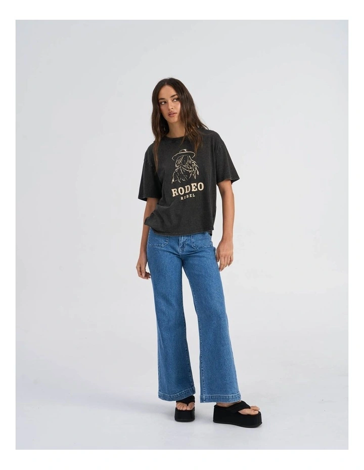 Collie Life Printed T-shirt in Black image 3